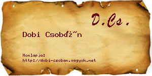 Dobi Csobán névjegykártya